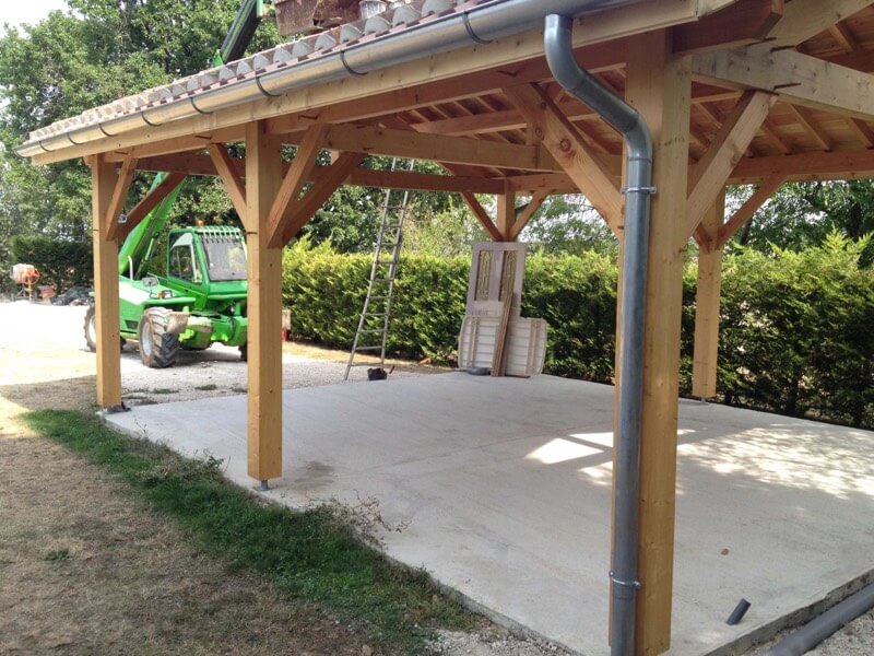 garage en bois