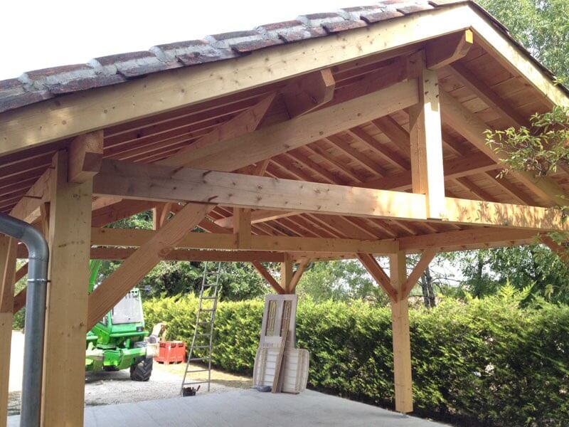garage en bois